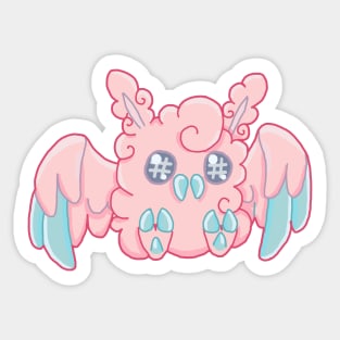 Cotton Candy Mothman Sticker